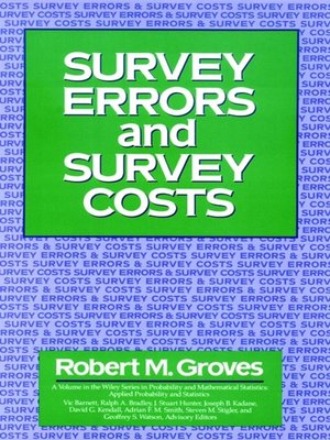 cover image of Survey Errors and Survey Costs